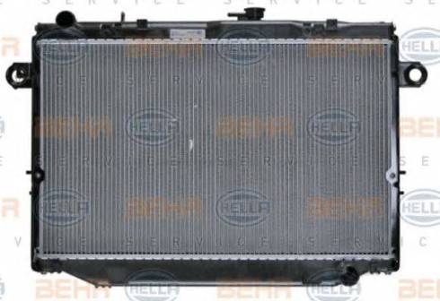 BEHR HELLA Service 8MK 376 781-521 - Радиатор, охлаждение двигателя autospares.lv