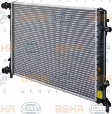 BEHR HELLA Service 8MK 376 781-091 - Радиатор, охлаждение двигателя autospares.lv