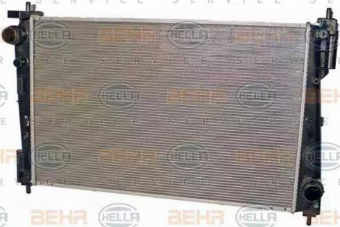 BEHR HELLA Service 8MK 376 788-781 - Радиатор, охлаждение двигателя autospares.lv