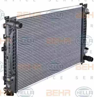 BEHR HELLA Service 8MK 376 720-601 - Радиатор, охлаждение двигателя autospares.lv