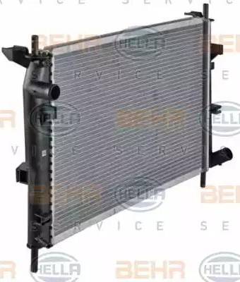 BEHR HELLA Service 8MK 376 720-311 - Радиатор, охлаждение двигателя autospares.lv