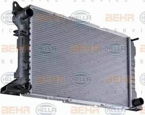 BEHR HELLA Service 8MK 376 720-221 - Радиатор, охлаждение двигателя autospares.lv