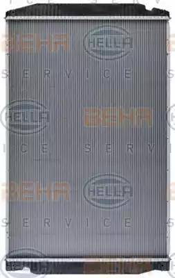 BEHR HELLA Service 8MK 376 721-741 - Радиатор, охлаждение двигателя autospares.lv