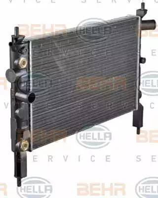 BEHR HELLA Service 8MK 376 771-051 - Радиатор, охлаждение двигателя autospares.lv