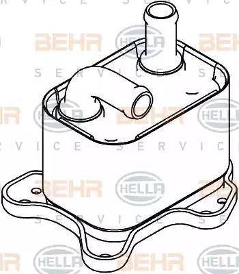 BEHR HELLA Service 8MO 376 792-791 - Масляный радиатор, автоматическая коробка передач autospares.lv