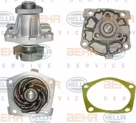 BEHR HELLA Service 8MP 376 805-621 - Водяной насос autospares.lv