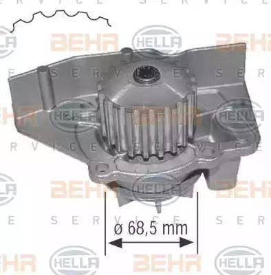 BEHR HELLA Service 8MP 376 800-654 - Водяной насос autospares.lv