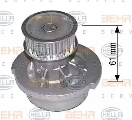 BEHR HELLA Service 8MP 376 800-074 - Водяной насос autospares.lv