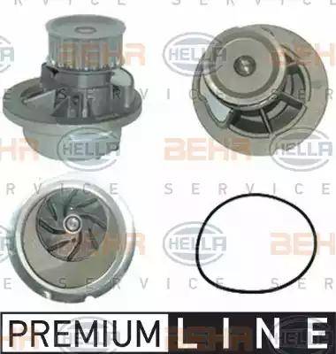 BEHR HELLA Service 8MP 376 800-261 - Водяной насос autospares.lv