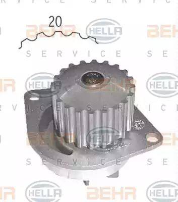 BEHR HELLA Service 8MP 376 800-754 - Водяной насос autospares.lv