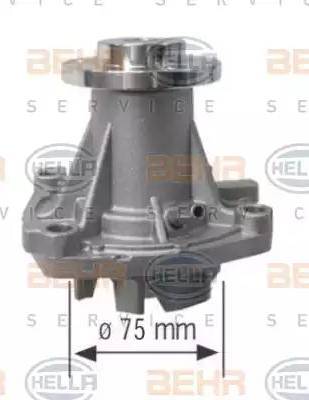 BEHR HELLA Service 8MP 376 801-464 - Водяной насос autospares.lv