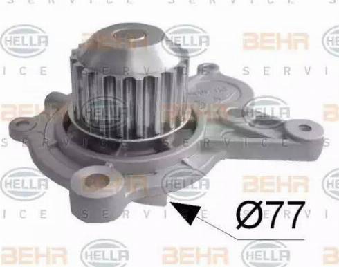 BEHR HELLA Service 8MP 376 801-184 - Водяной насос autospares.lv