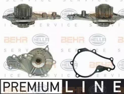 BEHR HELLA Service 8MP 376 801-121 - Водяной насос autospares.lv