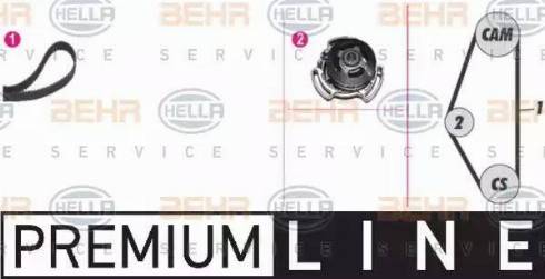 BEHR HELLA Service 8MP 376 801-821 - Водяной насос + комплект зубчатого ремня ГРМ autospares.lv