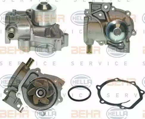 BEHR HELLA Service 8MP 376 801-711 - Водяной насос autospares.lv