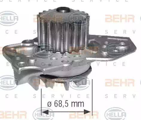 BEHR HELLA Service 8MP 376 803-144 - Водяной насос autospares.lv