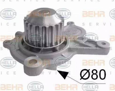 BEHR HELLA Service 8MP 376 807-544 - Водяной насос autospares.lv