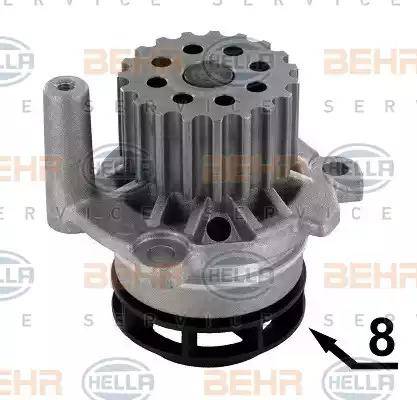 BEHR HELLA Service 8MP 376 810-474 - Водяной насос autospares.lv