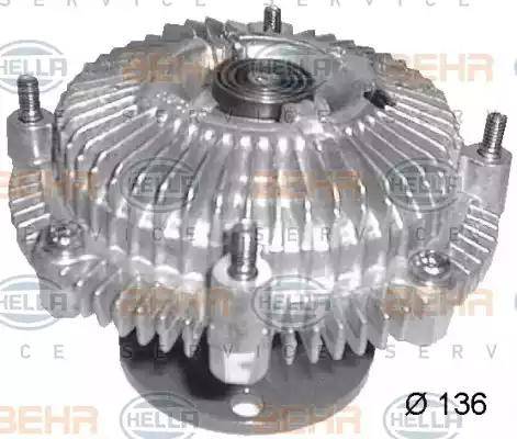 BEHR HELLA Service 8MV 376 758-661 - Сцепление, вентилятор радиатора autospares.lv