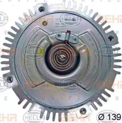 BEHR HELLA Service 8MV 376 757-621 - Сцепление, вентилятор радиатора autospares.lv