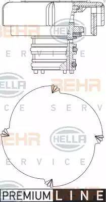 BEHR HELLA Service 8MY 376 743-451 - Крышка, резервуар охлаждающей жидкости autospares.lv