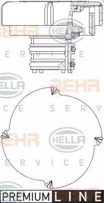 BEHR HELLA Service 8MY 376 743-431 - Крышка, резервуар охлаждающей жидкости autospares.lv