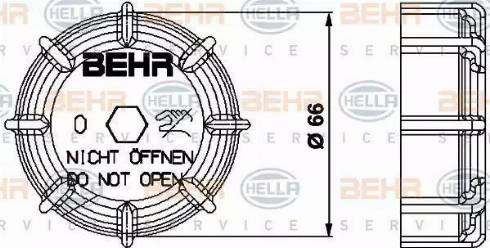 BEHR HELLA Service 8MY 376 737-031 - Крышка, резервуар охлаждающей жидкости autospares.lv