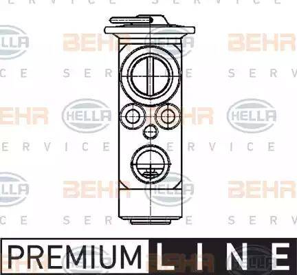 BEHR HELLA Service 8UW 351 239-401 - Расширительный клапан, кондиционер autospares.lv