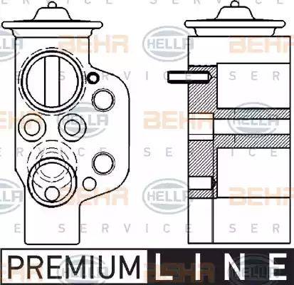 BEHR HELLA Service 8UW 351 239-621 - Расширительный клапан, кондиционер autospares.lv