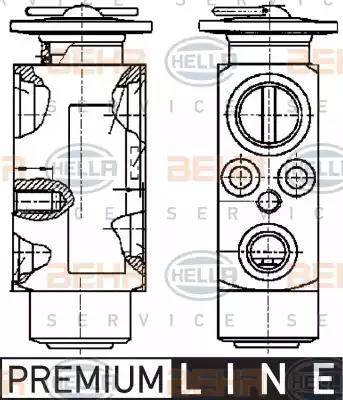 BEHR HELLA Service 8UW 351 239-011 - Расширительный клапан, кондиционер autospares.lv