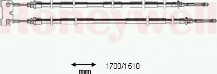 BENDIX 432933 B - Тросик, cтояночный тормоз autospares.lv