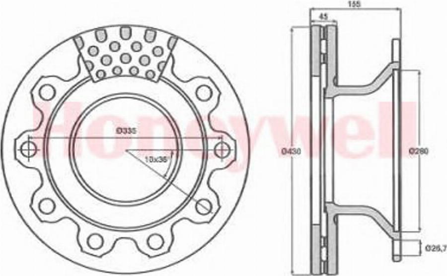 BENDIX 569020B - Тормозной диск autospares.lv