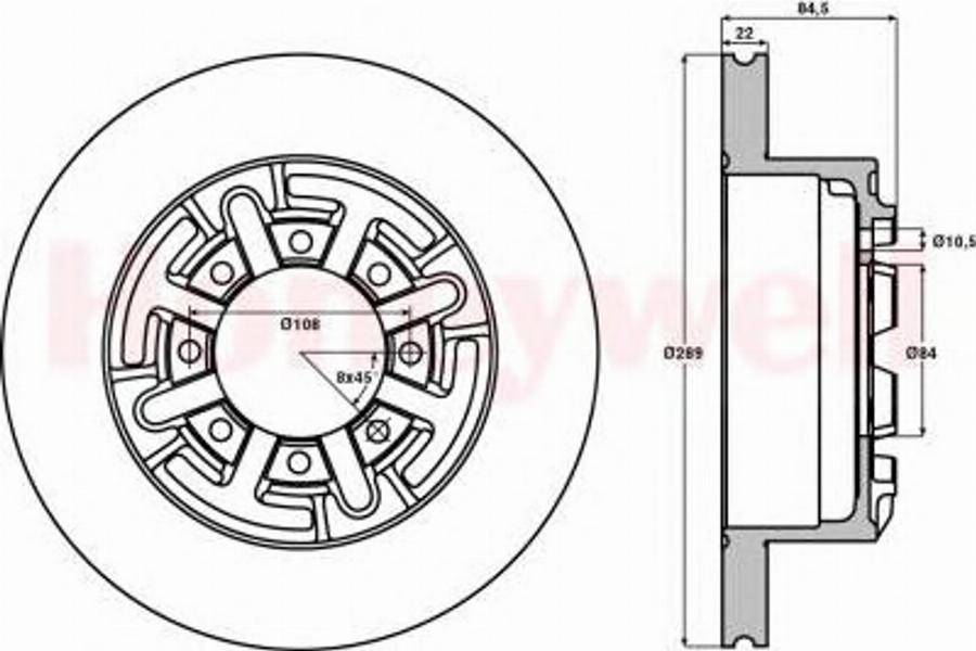 BENDIX 562469B - Тормозной диск autospares.lv