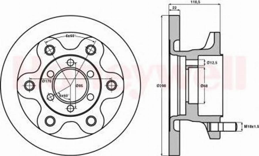 BENDIX 562467B - Тормозной диск autospares.lv