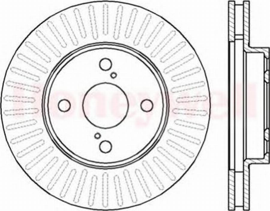 BENDIX 562414 B - Тормозной диск autospares.lv