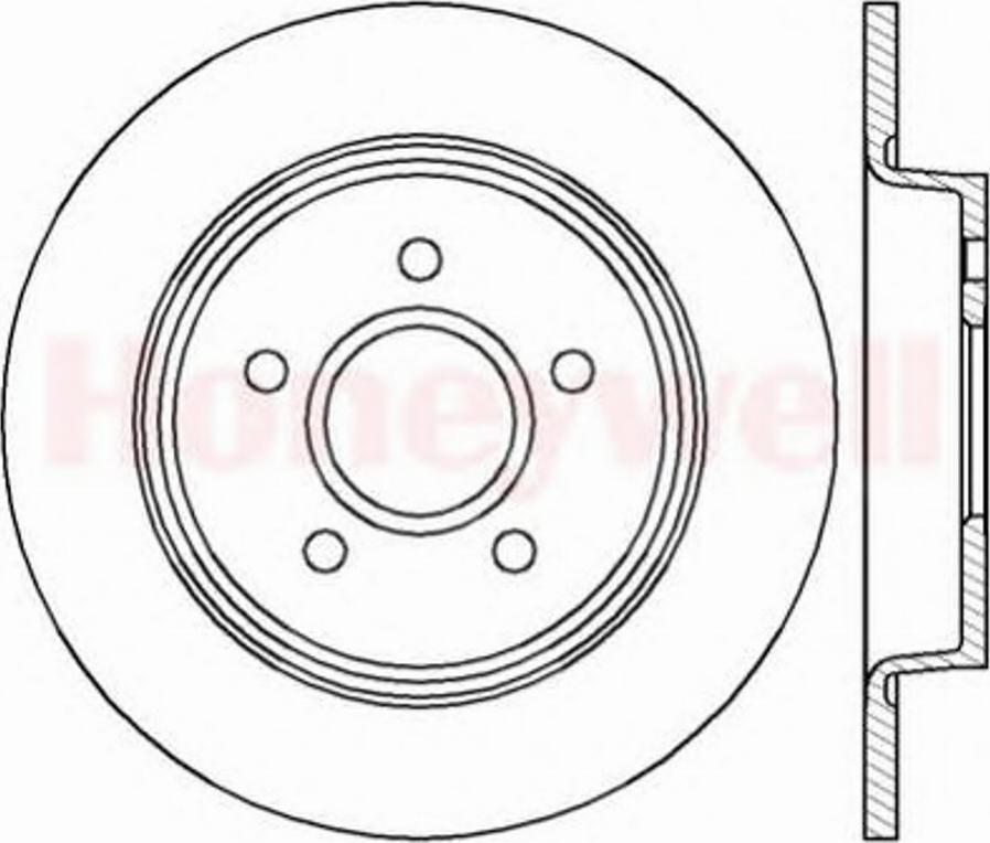 BENDIX 562411B - Тормозной диск autospares.lv