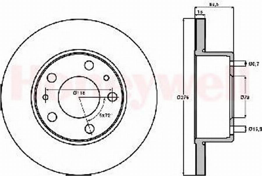 BENDIX 562480B - Тормозной диск autospares.lv