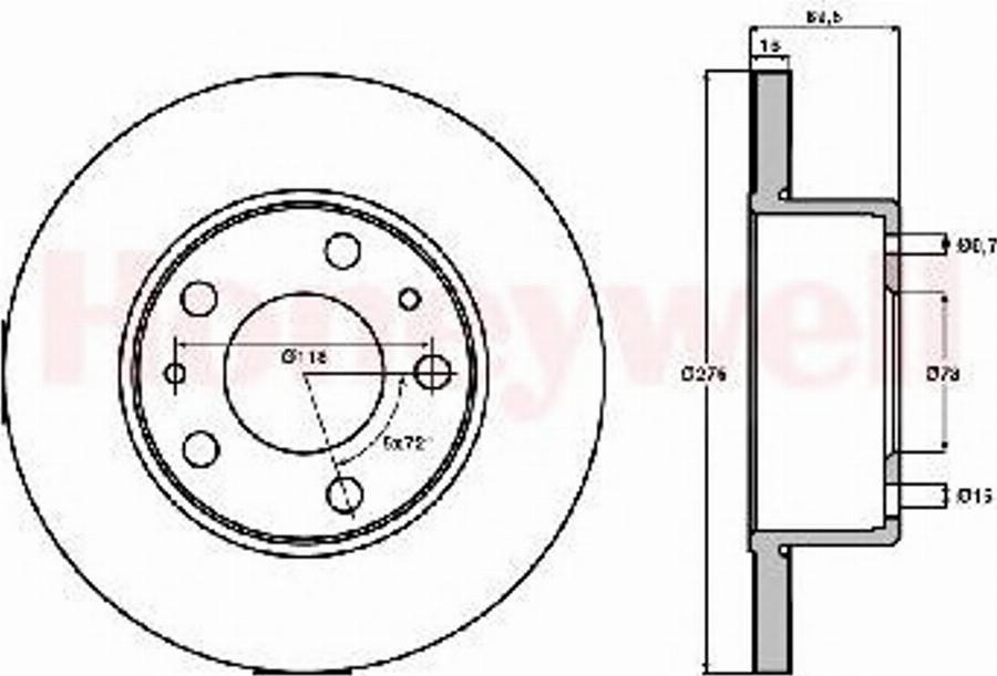 BENDIX 562479B - Тормозной диск autospares.lv