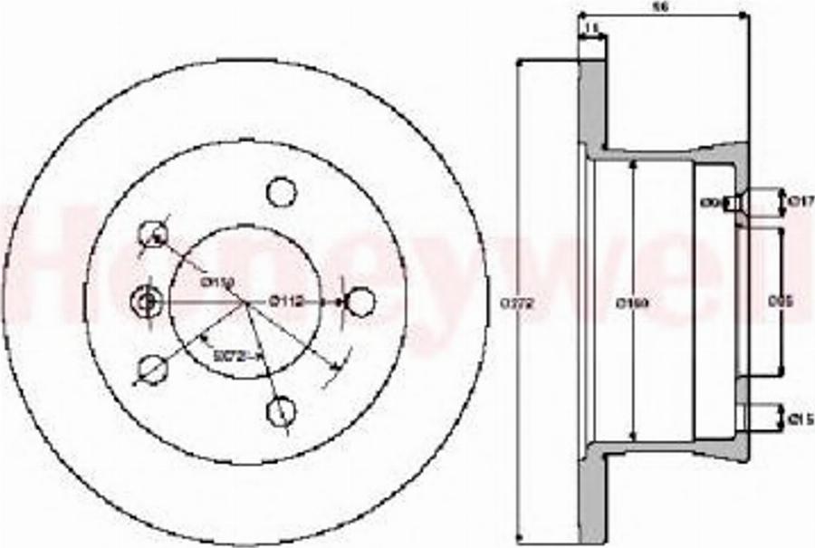 BENDIX 562471 B - Тормозной диск autospares.lv