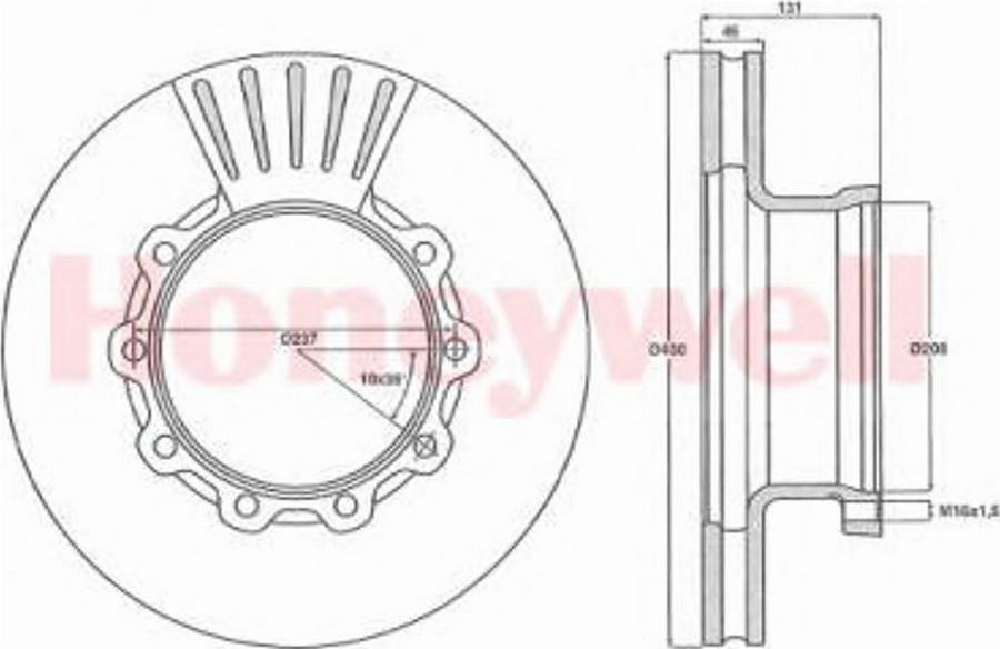 BENDIX 567500B - Тормозной диск autospares.lv