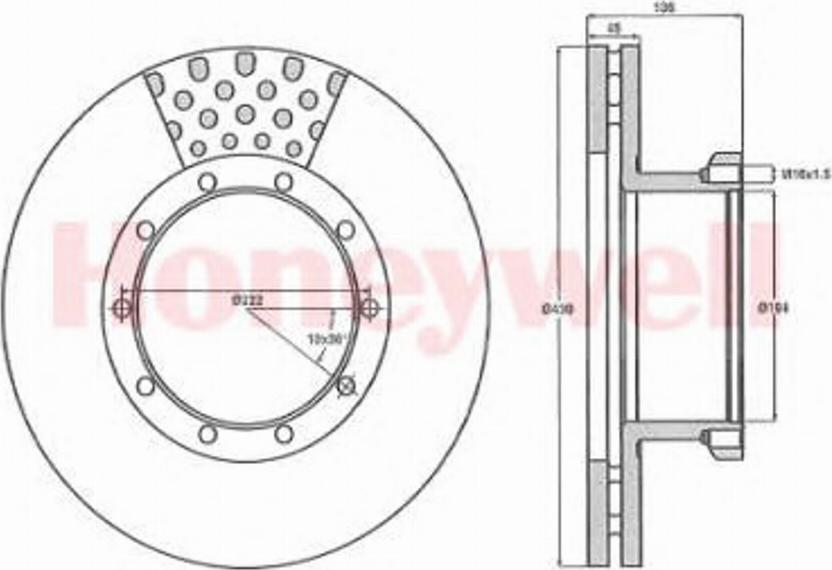 BENDIX 567108B - Тормозной диск autospares.lv