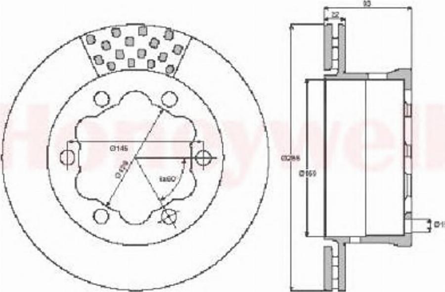 BENDIX 567810 B - Тормозной диск autospares.lv