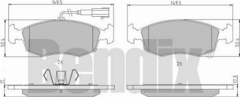 BENDIX 510906 - Тормозные колодки, дисковые, комплект autospares.lv