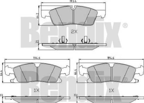 BENDIX 510908 - Тормозные колодки, дисковые, комплект autospares.lv