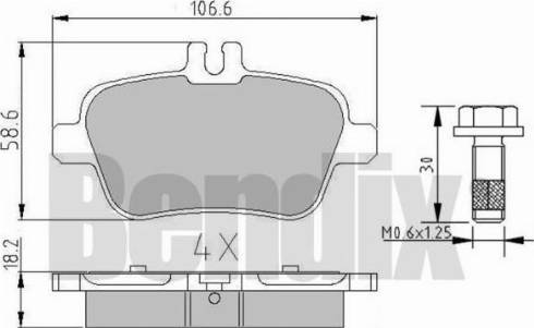 BENDIX 510914 - Тормозные колодки, дисковые, комплект autospares.lv