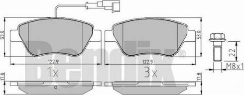 BENDIX 510409 - Тормозные колодки, дисковые, комплект autospares.lv