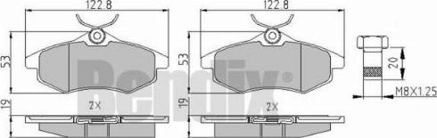 BENDIX 510407 - Тормозные колодки, дисковые, комплект autospares.lv