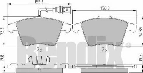 BENDIX 510602 - Тормозные колодки, дисковые, комплект autospares.lv