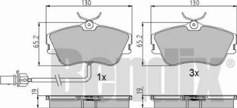 BENDIX 510634 - Тормозные колодки, дисковые, комплект autospares.lv