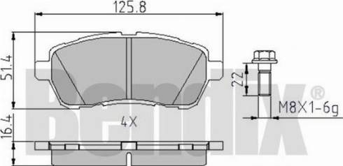 BENDIX 510630 - Тормозные колодки, дисковые, комплект autospares.lv